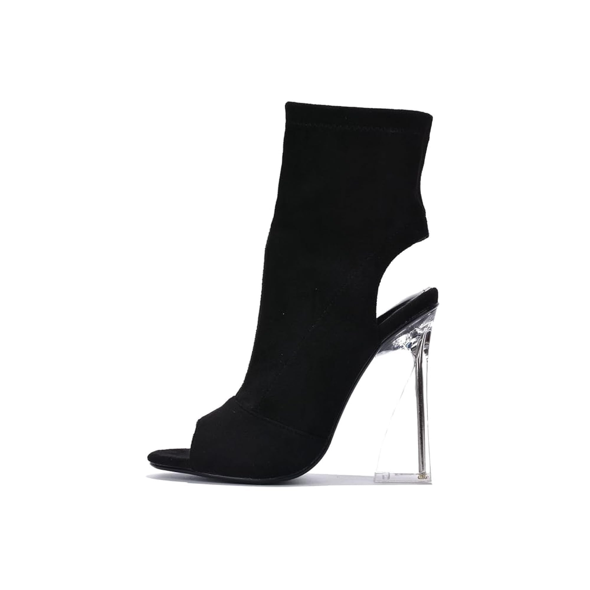 Cape Robbin Cally Sexy Clear Block Heels for Women - AGB LuxeDrop